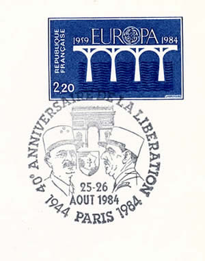 40ème anniversaire de la Libération de Paris