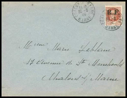 Timbre RF de Chalons-sur-Maene