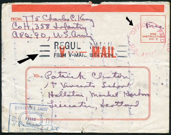 V-Mail en regular mail