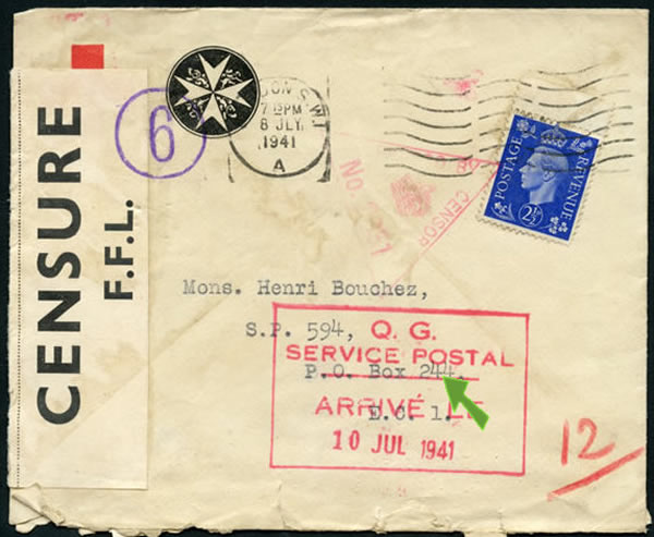 Vaguemestre France Libre Londres