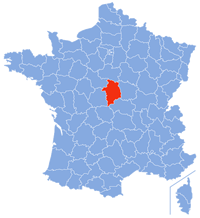 Position du département du Cher