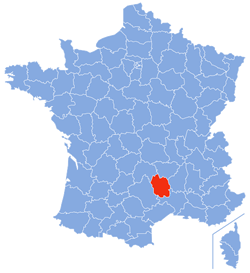 Carte du département de la Lozère