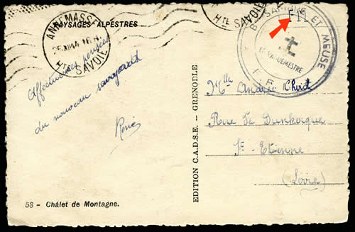 Cachet FFI sambre-et-Meuse