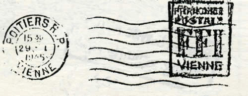 rectangle FFI franchise Postale