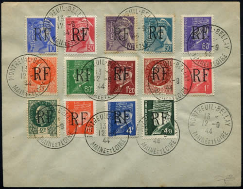 surcharges de Montreuil Bellay