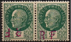 Surcharge de Niort sur 2F vert