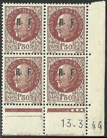 Poitiers surcharge Type 1 typo