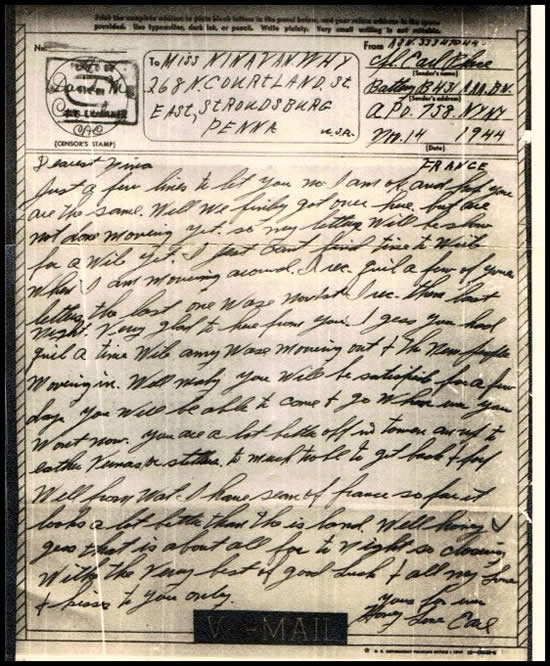 APO 758 d'Epinal 11/44