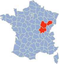 Carte saône et loire et haute-saône