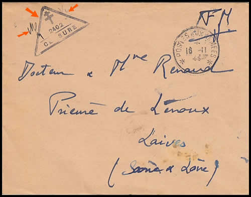 Censure croix de Lorraine pleine