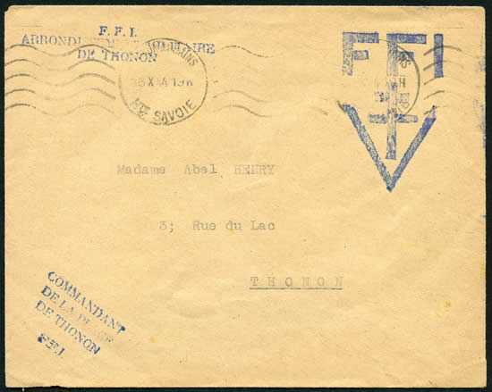 Lettre des FFI de Thonon