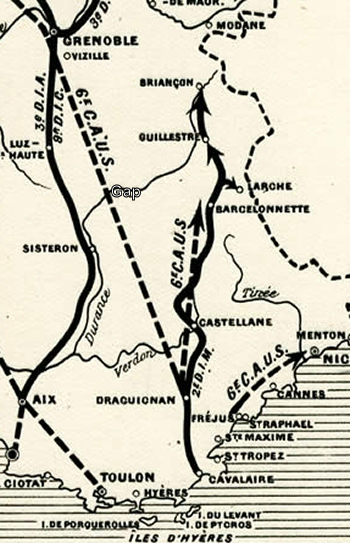 Itinéraire VI US Corps