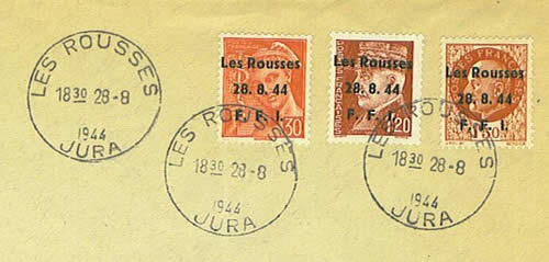 Surcharge les Rousses sur fragment