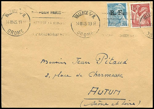 Siurcharges de Lyon utilisées à velence