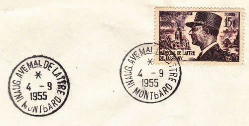 Inauguration Avenue de Lattre à Montbard