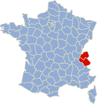 carte de la Savoie et de la Haute-Savoie