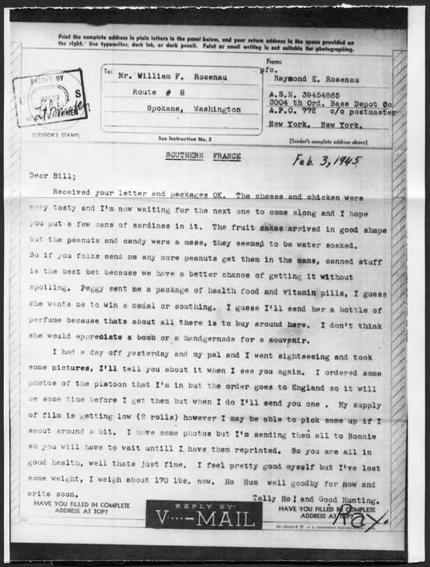 V-mail de la Delta Base de Marseille