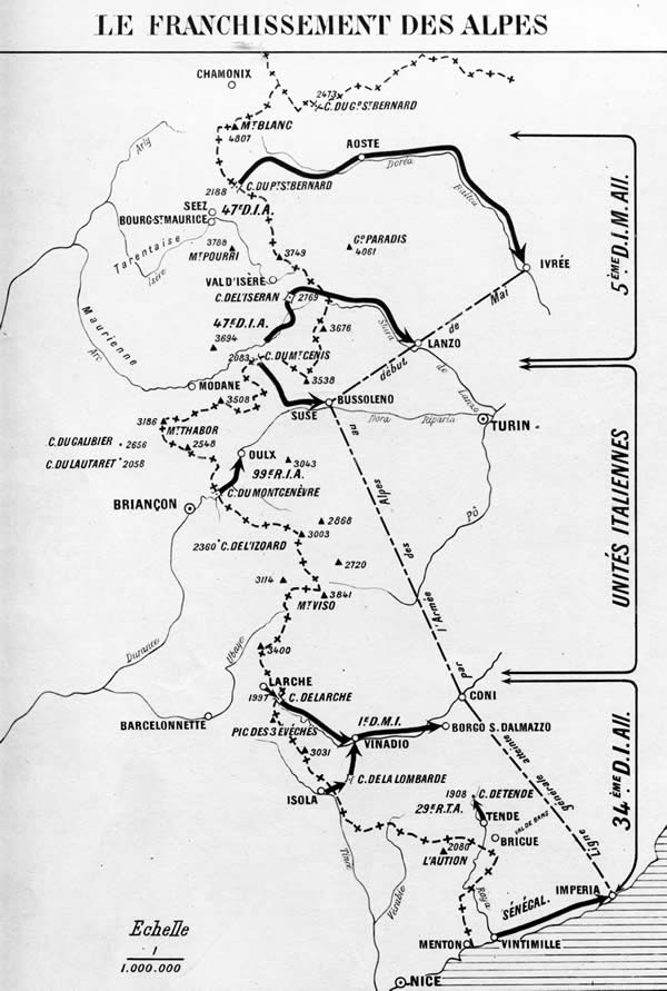 Franchissement des Alpes
