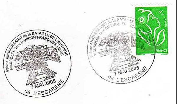 50ème anniversaire bataille Authion oblitération temporaire