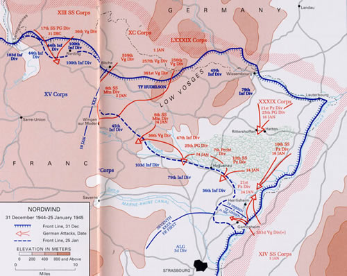 Schéma de l'opération Nordwind