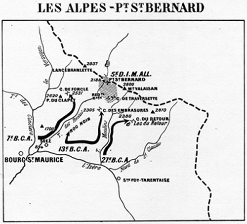 Prise du petit saint bernard