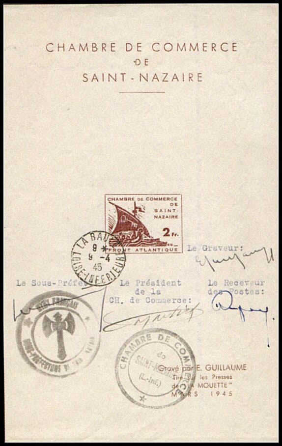 Bloc avec authentification de l'émission des vignettes