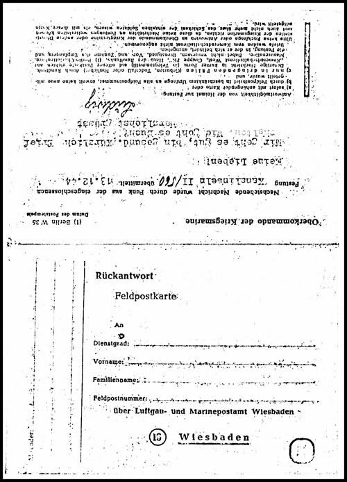 Carte radio avec réponse possible