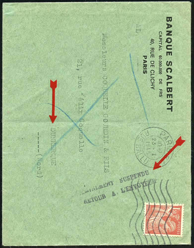 Griffe de retour à l'envoyeur