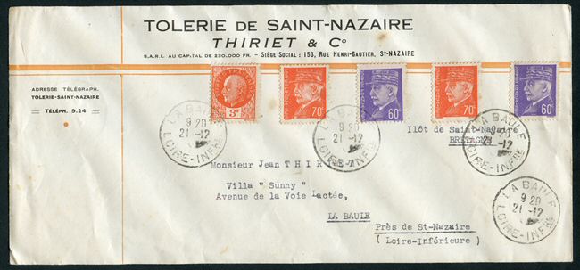 Lettre de la baule pour la baule 21/12/44