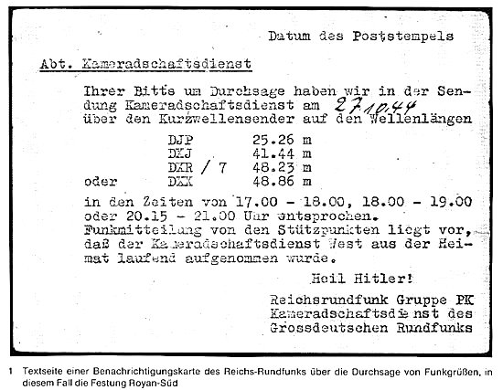 Longueurs d'onde pour messages ardio