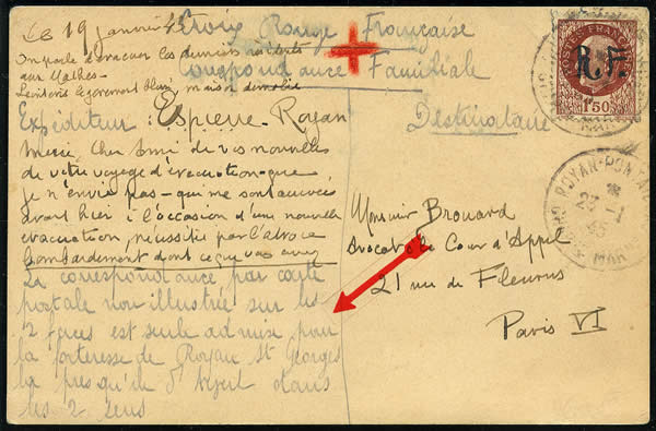 Carte Croix-Rouge de Royan