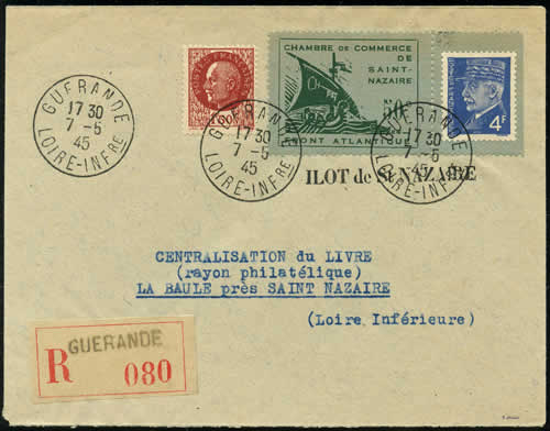 50c Chambre de Commerce sur lettre 