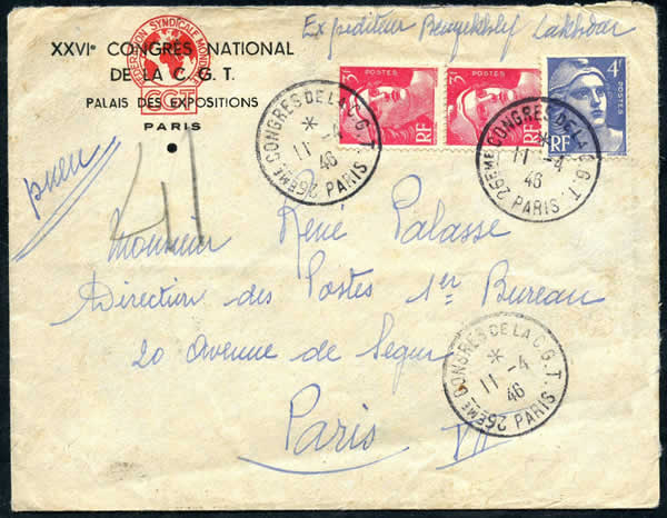 Pneumatique 26ème Congrès CGT