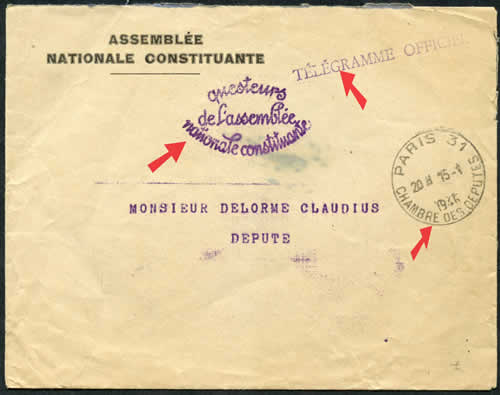 Cachet horoplan 1945