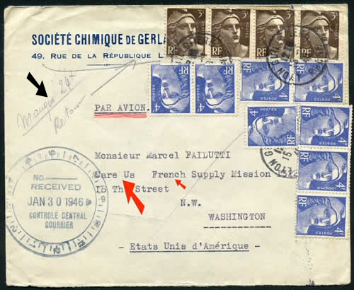 Lettre de CARE France vers les USa