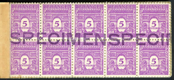 Intérieur du carnet