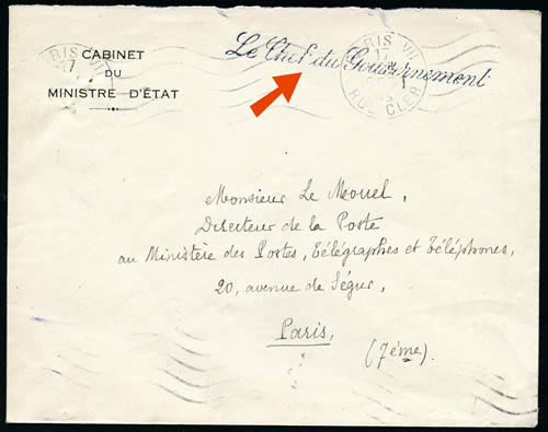 Griffe Le Chef du Gouvernement