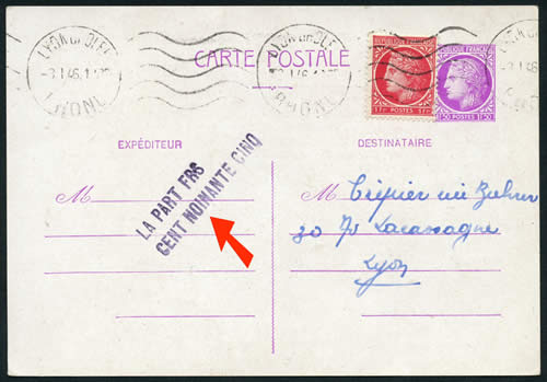 Entier mazelin repiqué pour le don suisse