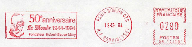 EMA 50ème anniversaire du journal Le Monde bureau Bonvin