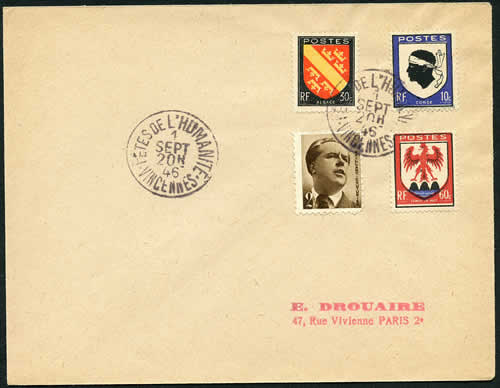 Timbre-à-date fêtes de l'Humanité