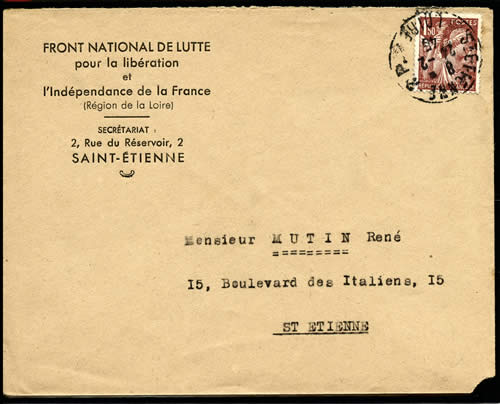 Lettre du Front National de la Loire