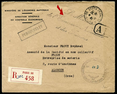 franchise du ministre de l'Economie nationale