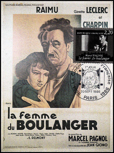 Affiche du fil m a femme du Boulanger avec Raimu
