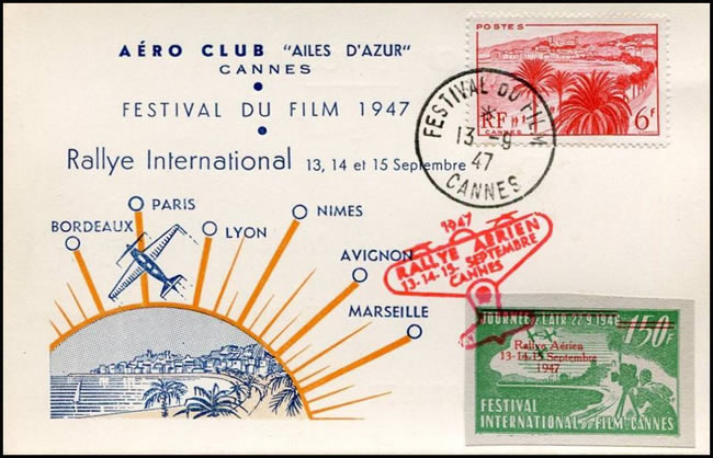 Rallye aérien du festival de Cannes septembre 1947