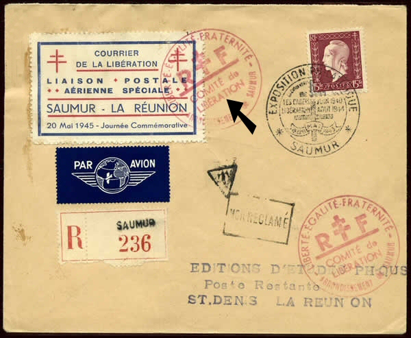 aérogramme saumur-réunion