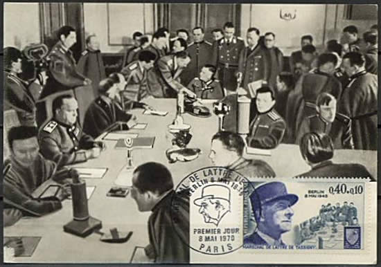 Séance de la signature de la capitulation à berlin