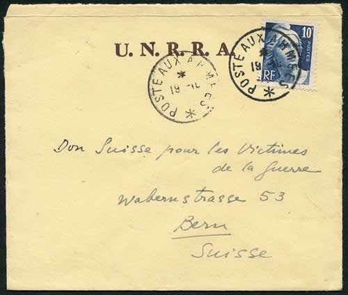 UNRRA Zone Française en Allemagne