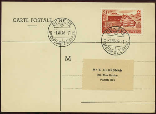 5ème session de l'UNRRA à genève