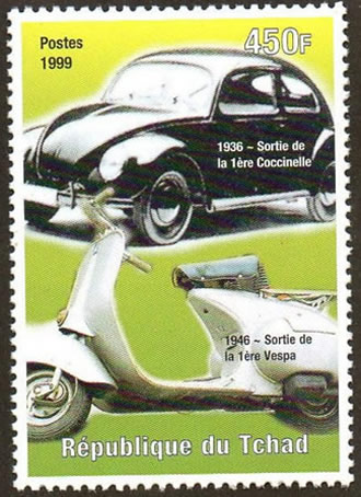 Vespa timbre du Tchad