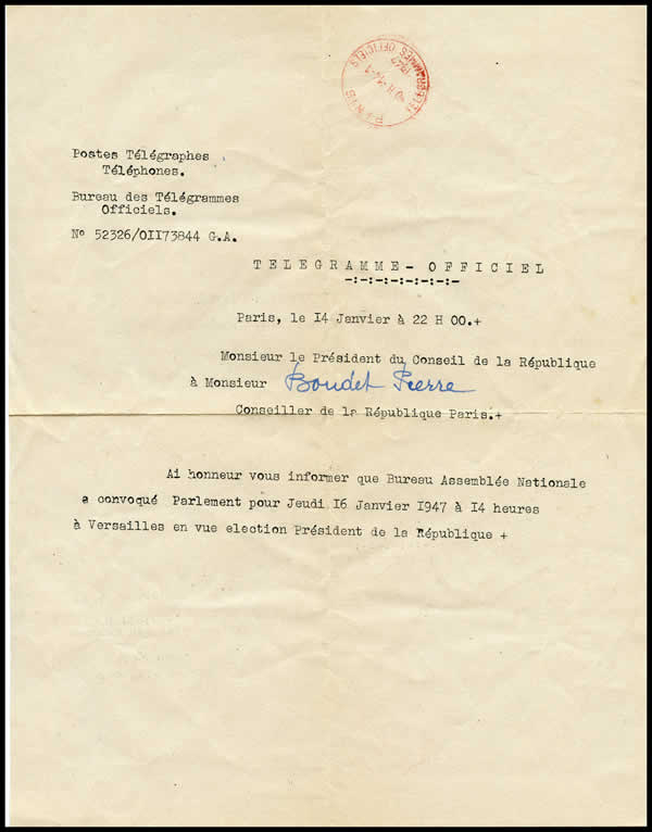 Convocation au Congrès